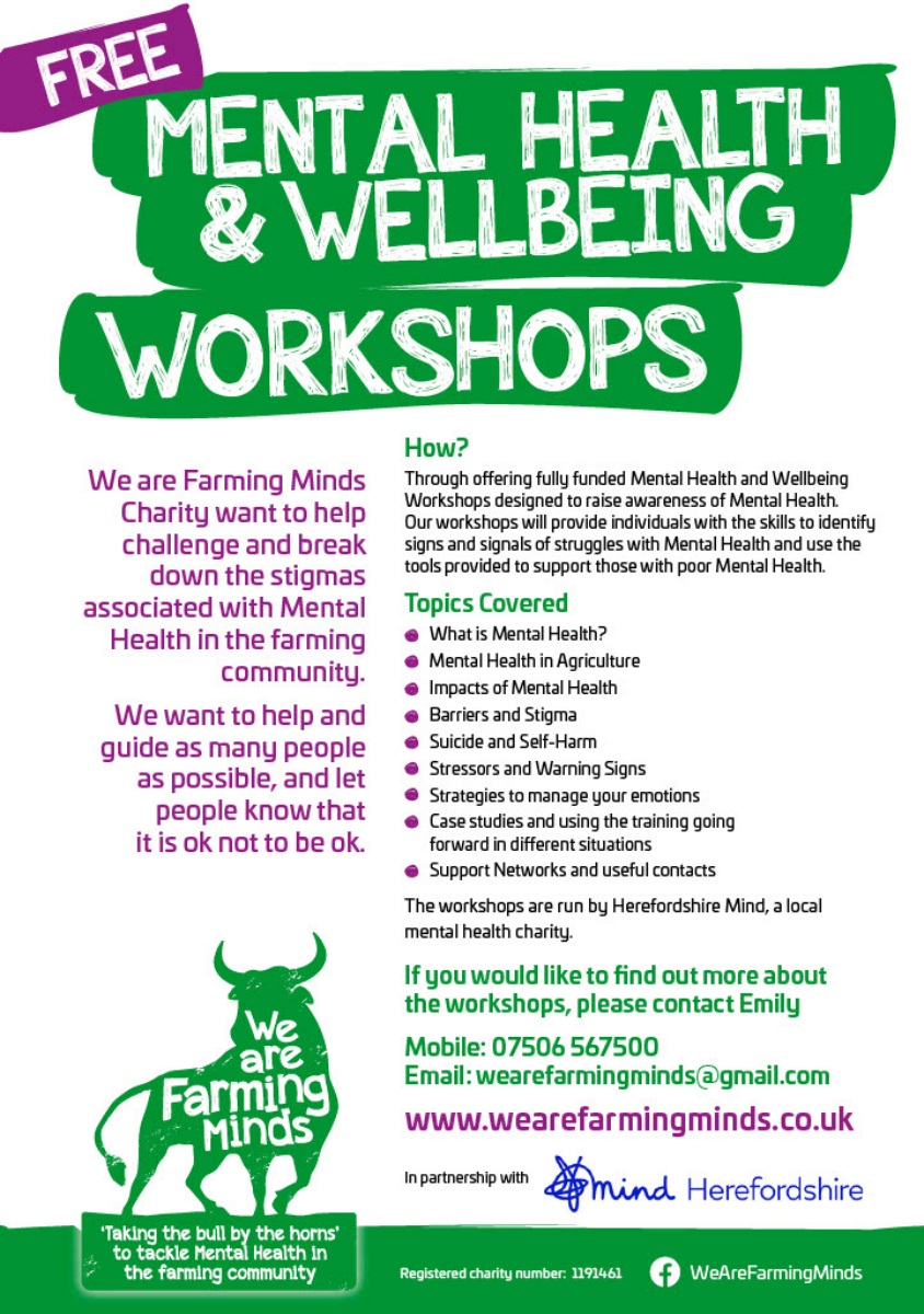 This is now FULLY BOOKED - Evening Mental Health Awareness Workshop